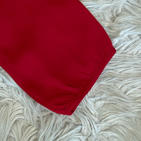 NWOT | Banana Republic | Red Blouse | Lace Detail - Picture 10 of 13